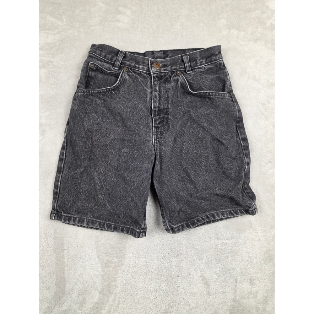 Vintage Arizona Denim Shorts Kids Size 10 Black Denim 90s 100% Cotton